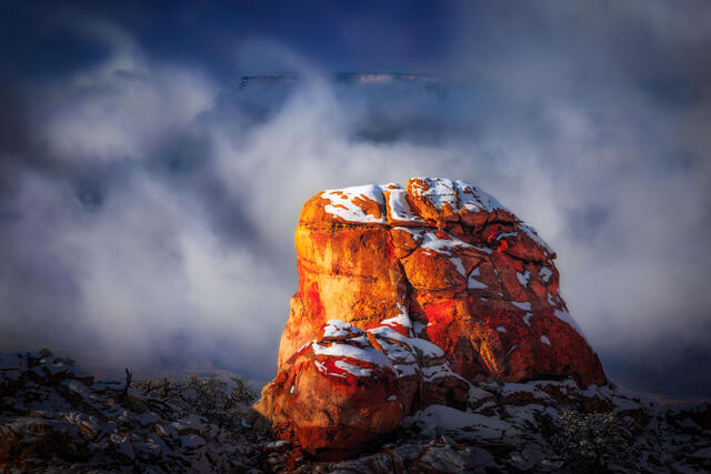 Clouds In The Canyon print