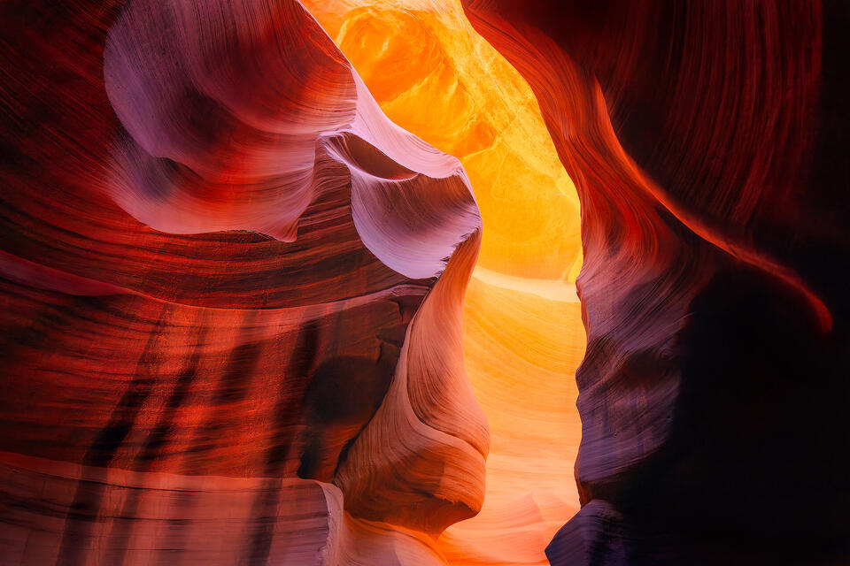 With each passageway that I hiked through in Antelope Canyon, it felt like passing through the gates of Heaven.