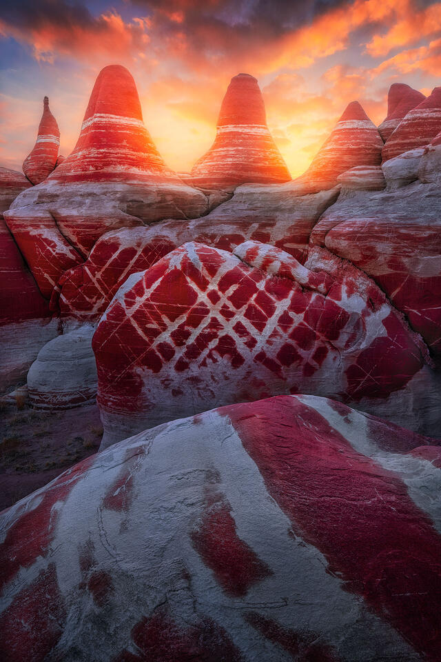 Hopi Lands of Northern Arizona during sunset.