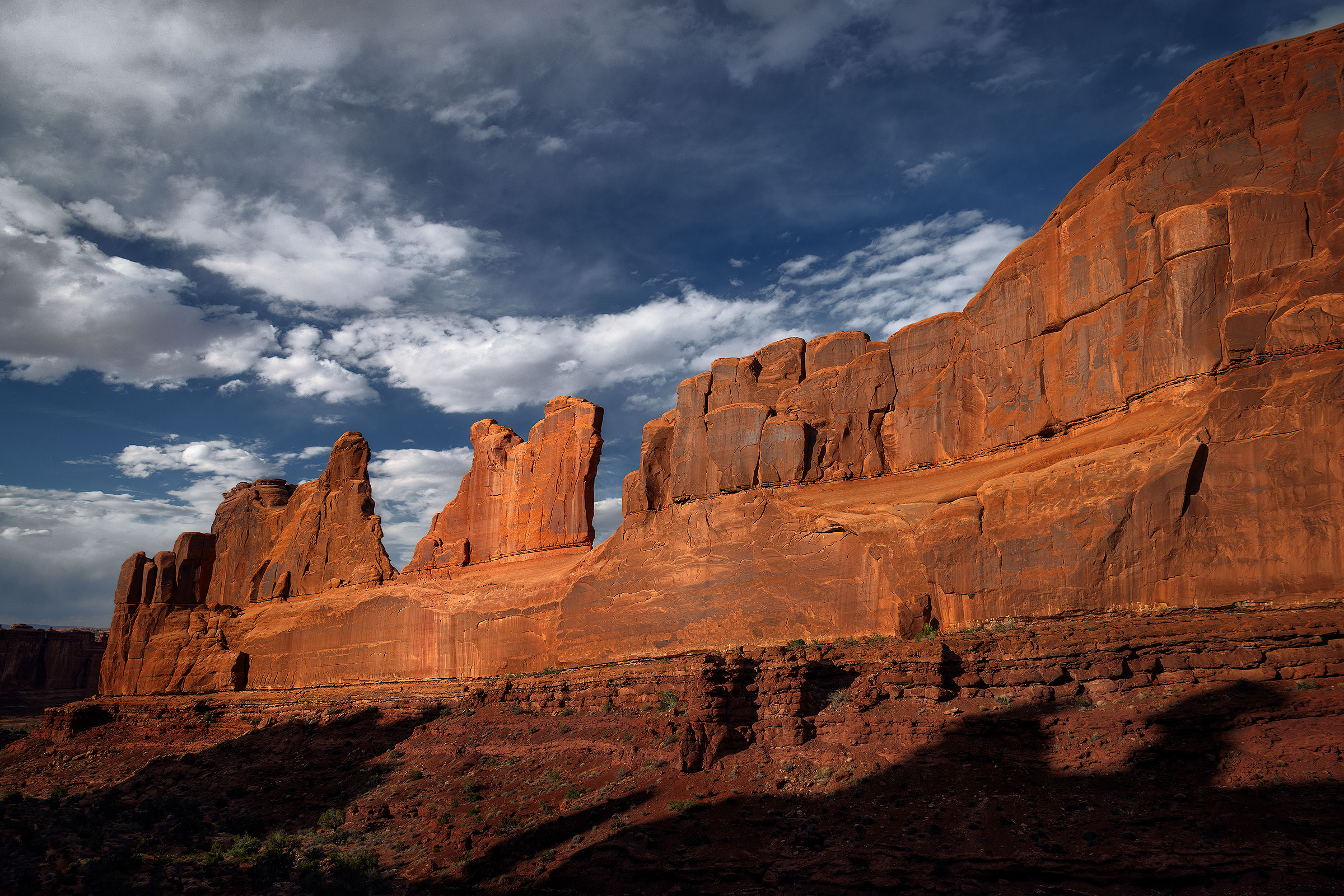 My Kind Of Wall Street Evening light graces the sandstone fins of the Wall Street section of Arches National Park.